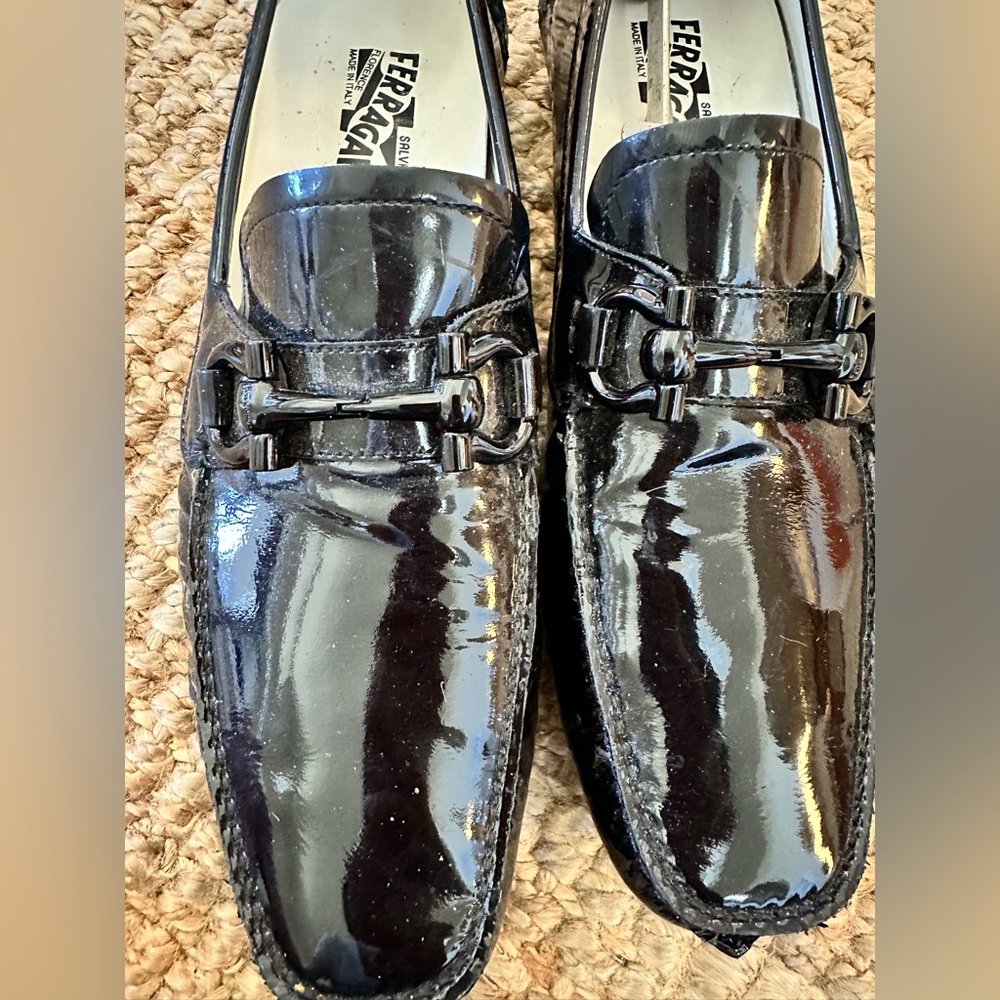 Salvatore FERRAGAMO Patent Leather Loafer Size 10 - Picture 3 of 13